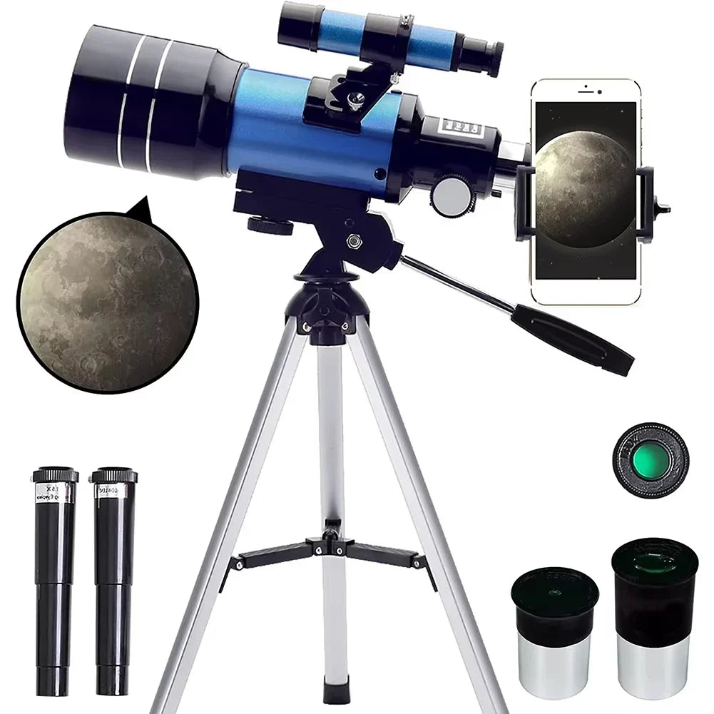 Astronomical Telescope | 150X HD Magnification with Night Vision | Portable Star and Moon Viewing Scope