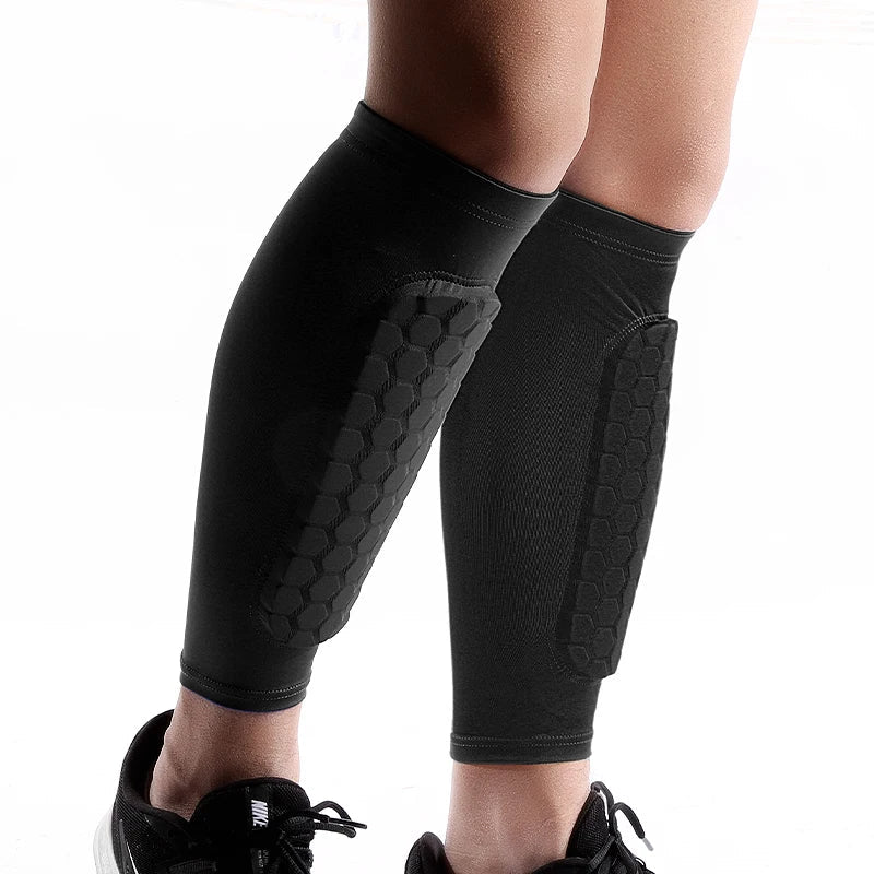 Ortekor Athletic Gear | Soccer Shin Guard Sleeves with Shockproof Padding | Lightweight Compression Fit for Ultimate Protection