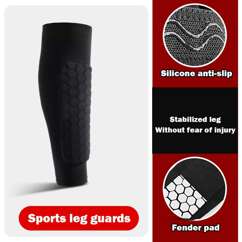 Ortekor Athletic Gear | Soccer Shin Guard Sleeves with Shockproof Padding | Lightweight Compression Fit for Ultimate Protection