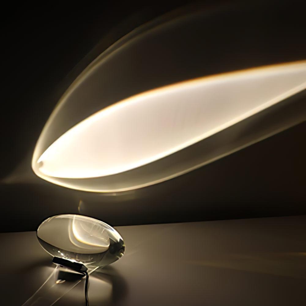 Eye-Projection Crystal Table Lamp with 3 LED Light Modes – Modern Accent Light for Bedroom & Living Room
