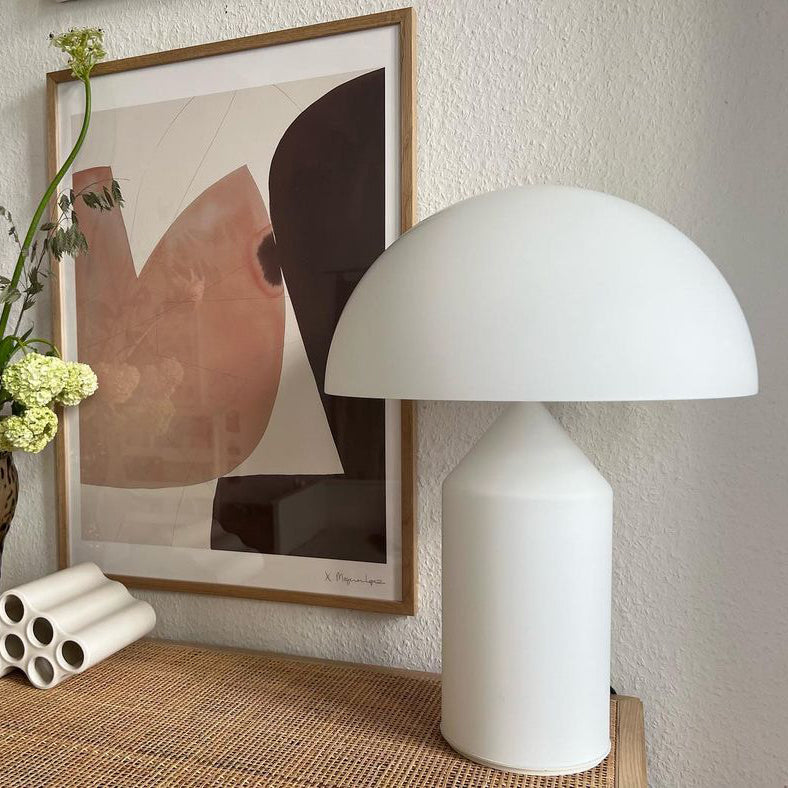 Metal Architectural Accent Lamp 14 in Sculptural Shape Soft Glow Nightstand Light Bedroom Side Table Decor Modern Minimal Home Office