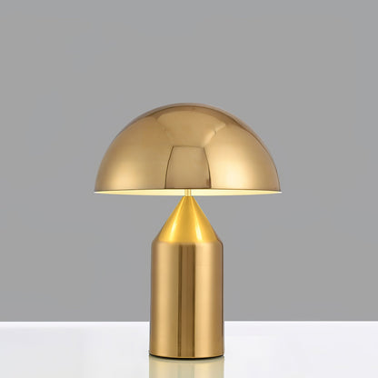 Metal Architectural Accent Lamp 14 in Sculptural Shape Soft Glow Nightstand Light Bedroom Side Table Decor Modern Minimal Home Office