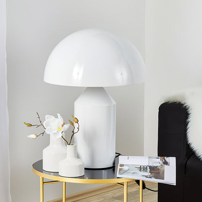 Metal Architectural Accent Lamp 14 in Sculptural Shape Soft Glow Nightstand Light Bedroom Side Table Decor Modern Minimal Home Office
