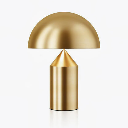 Metal Architectural Accent Lamp 14 in Sculptural Shape Soft Glow Nightstand Light Bedroom Side Table Decor Modern Minimal Home Office