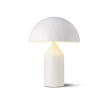 Metal Architectural Accent Lamp 14 in Sculptural Shape Soft Glow Nightstand Light Bedroom Side Table Decor Modern Minimal Home Office
