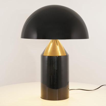 Metal Architectural Accent Lamp 14 in Sculptural Shape Soft Glow Nightstand Light Bedroom Side Table Decor Modern Minimal Home Office