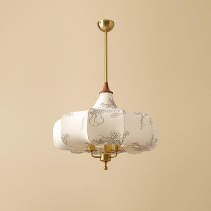 Layered Wood Hanging Light Fixture Adjustable Height Ceiling Lamp 20-24 Inches Multi-Material Dining Room Living Room Bedroom