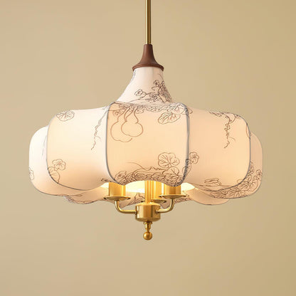 Layered Wood Hanging Light Fixture Adjustable Height Ceiling Lamp 20-24 Inches Multi-Material Dining Room Living Room Bedroom