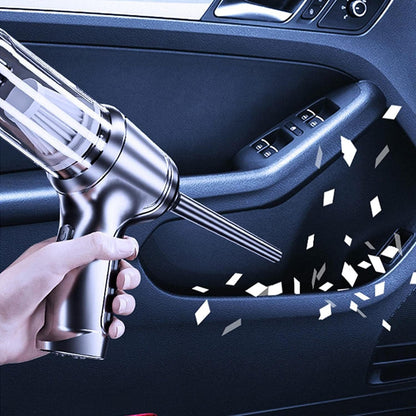 Cordless Handheld Vacuum Cleaner for Car & Home Use with Strong Suction Power, 3-in-1 Functions & Multiple Attachments for Upholstery Seats