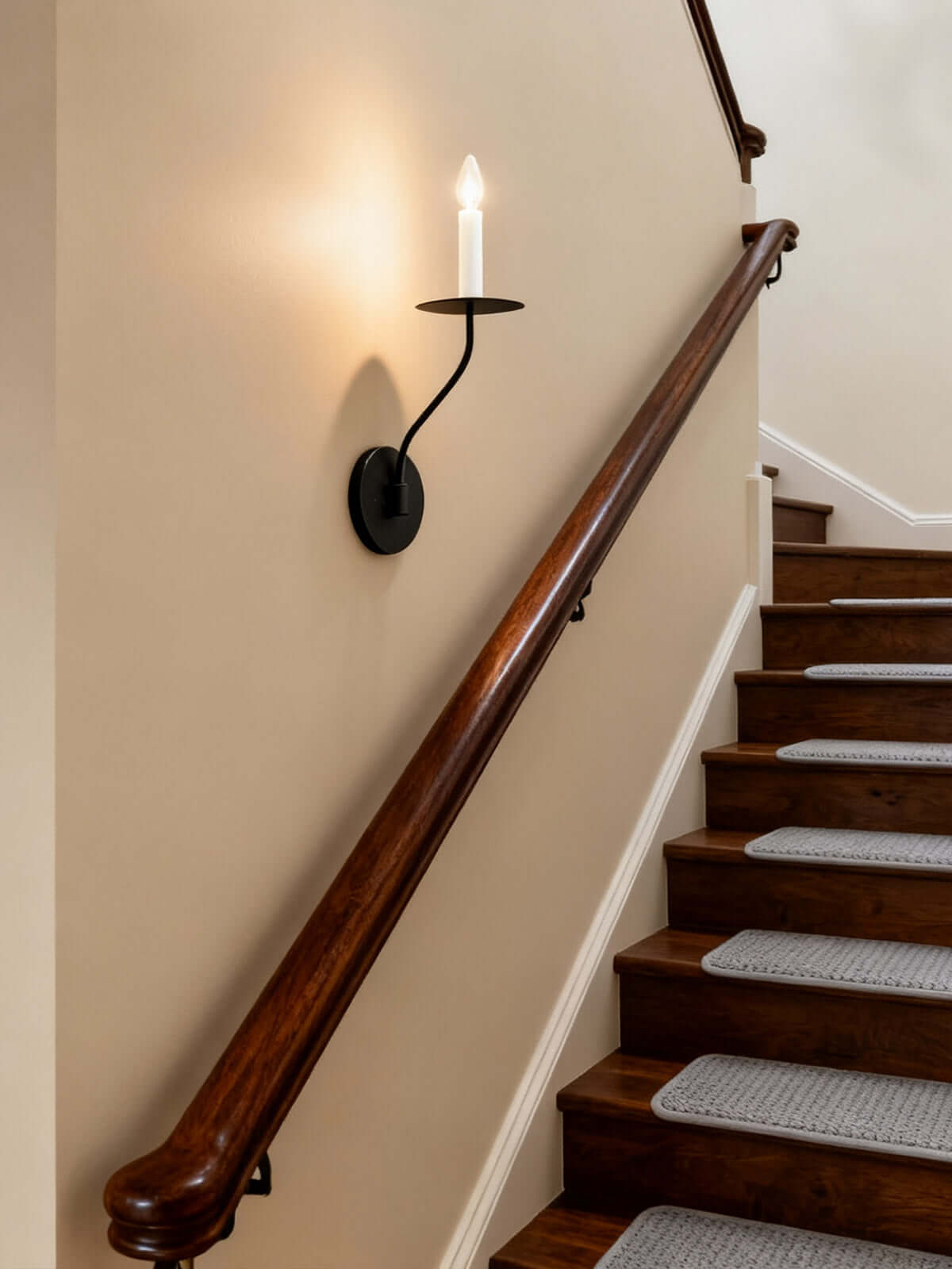 Sculptural Candelabra Sconce 29-Inch Brass or Black Metal E14 Socket Accent Fixture for Bedroom Hallway Entryway Ambient Glow Home Décor