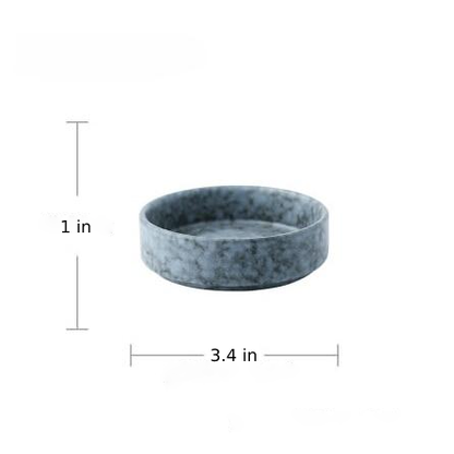 Azur Stoneware Ceramic Dinnerware – Vintage Ash Gray Design for Elegant Dining