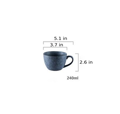 Azur Stoneware Ceramic Dinnerware – Vintage Ash Gray Design for Elegant Dining