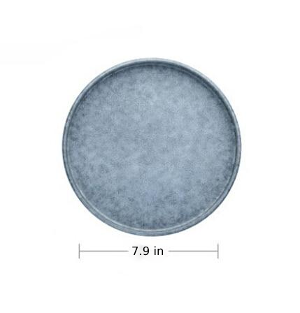 Azur Stoneware Ceramic Dinnerware – Vintage Ash Gray Design for Elegant Dining
