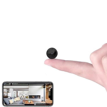 Compact WiFi Security Camera 1080P HD Night Vision Motion Detection Remote Viewing Baby Monitor Pet Cam Indoor Surveillance Home Office