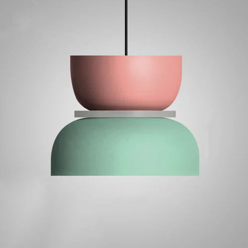 Lámpara colgante LED sencilla con acabado blanco
