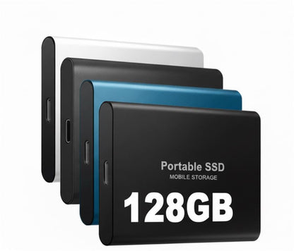 Portable Solid State Drive 128GB USB 3.2 Fast Data Transfer Compact Storage for Laptops PC Gaming Consoles