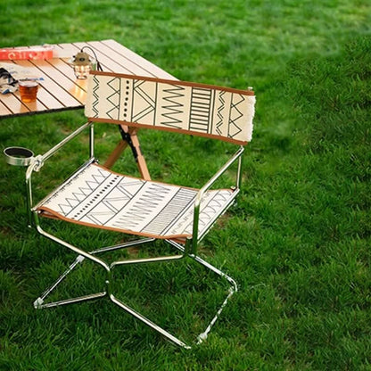 BOHOFOLD – Bohemian Woven Chair for Easy Outdoor Seating