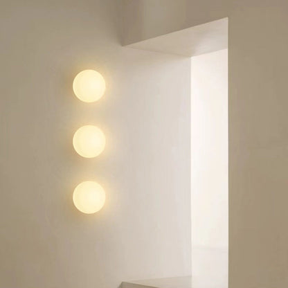 Glass Sconce Modern White Light Fixture 6 Inch G9 Socket Hardwired for Bedroom Hallway Bathroom Indoor Ambient Lighting 110V-120V Compact De