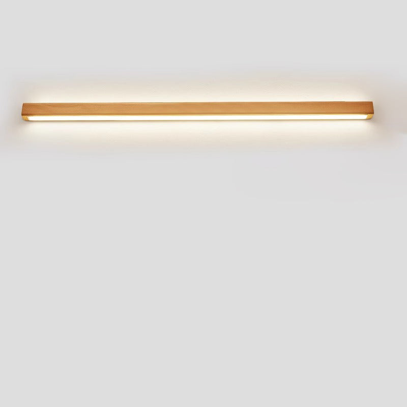 Wooden LED Vanity Light Bar for Bathroom Mirror – Hardwired Linear Fixture in Multiple Lengths, Warm & Cool Options, Slim Modern Design for