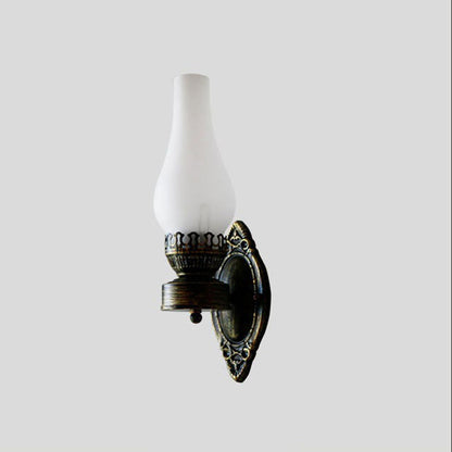 Bronze Sconce with Oil-Lantern Silhouette – 16.5" Ambient Light for Entryways & Bedrooms – E26 Socket – Hardwired Indoor Fixture