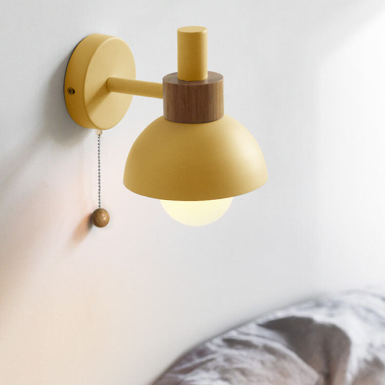 Modern Sconce Light 6 Inch Metal & Glass LED Accent Fixture for Bedrooms Living Rooms Hallways Hardwired E26 Socket Multicolor Contemporary