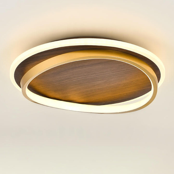 Outdoor Ceiling Light Fixture 18.5 in Gold Finish Hardwired LED Wall Mount for Patio Deck Garden Fence Weather Resistant Contemporary Lighti