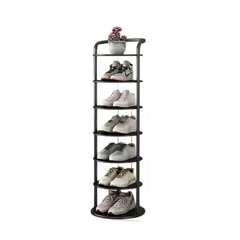 Vertical Footwear Organizer Rack Multi-Level Steel Frame Tower for Hallway Closet Bedroom Entryway Organization