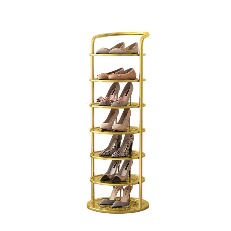 Round Multi-Tier Vertical Shoe Organizer Stand – Space-Saving Entryway & Closet Storage Rack for Bedroom, Hallway & Wardrobe – Slim