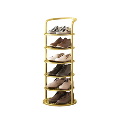 Round Multi-Tier Vertical Shoe Organizer Stand – Space-Saving Entryway & Closet Storage Rack for Bedroom, Hallway & Wardrobe – Slim