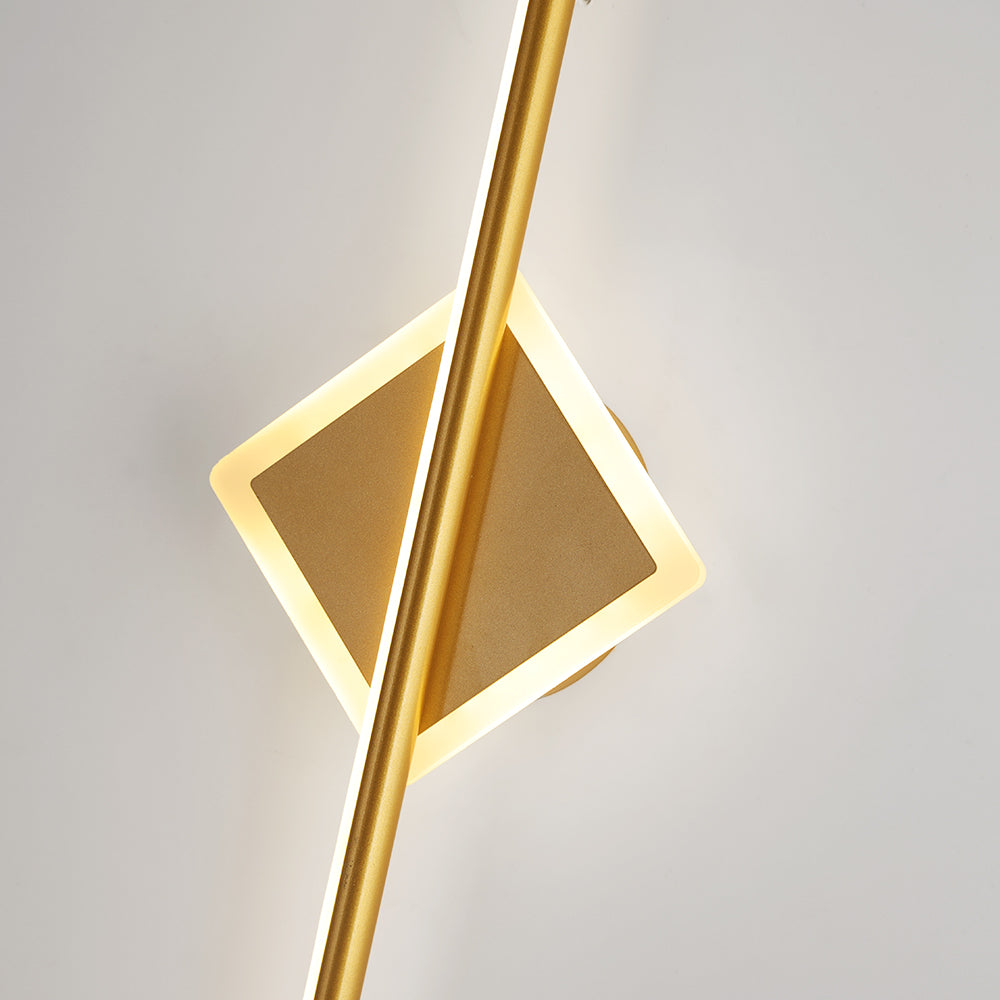 Modern LED Wall Sconce Round or Square Metal Bathroom Vanity Light Fixture with Silicone Diffuser