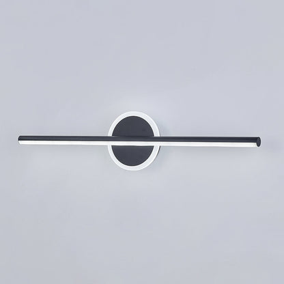 Modern LED Wall Sconce Round or Square Metal Bathroom Vanity Light Fixture with Silicone Diffuser