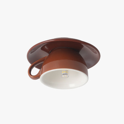 Lámpara de techo con forma de taza de café de cerámica: montaje empotrado en amarillo, azul, rosa y más colores para dormitorio, comedor y sala de estar