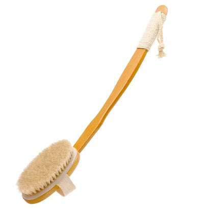 SPAFLOW – Foldable Bamboo Bath Brush for Massage & Scrubbing
