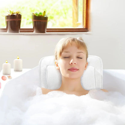 Almohada de baño de cuerpo completo Ortekor para bañera con diseño antideslizante y material transpirable para una comodidad absoluta