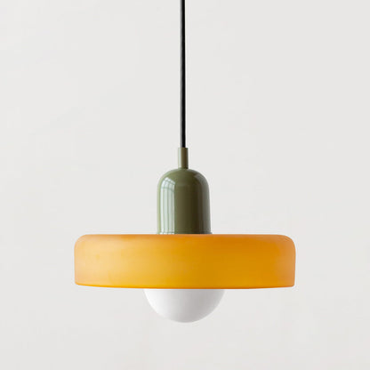 Dual-Shade Glass Hanging Light Fixture G9 Socket 14 Inch Ceiling Mount for Kitchen Island Dining Table Living Room Modern Overhead Lighting