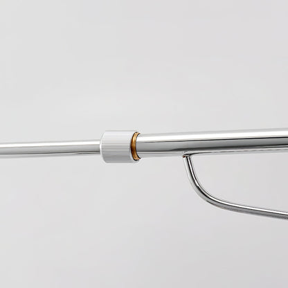 Swing Arm Wall Sconce Chrome Metal Adjustable Reading Light E26 LED Bedroom Bedside Task Lighting for Home Office Study