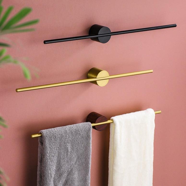 Bexar Towel Rail - Brushed Aluminum, Adjustable Bathroom Towel Rack
