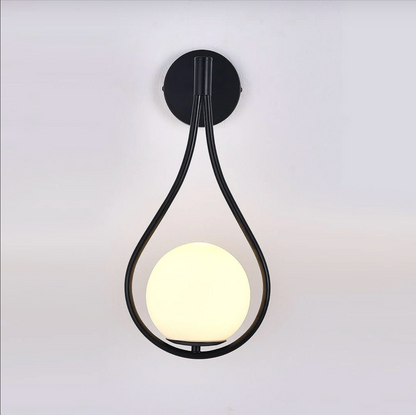 Metal Wall Sconce Minimalist Lamp Gold Black Silver Finish Hardwired Fixture Bedroom Hallway Living Room Dining Room Sconce