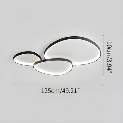 Lámpara de techo LED de montaje empotrado con control remoto de intensidad y temperatura de color para dormitorio, pasillo y sala de estar – Eficiencia energética