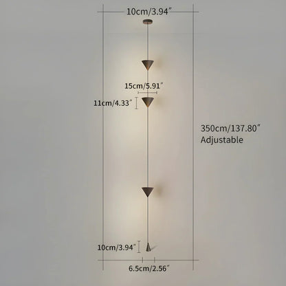 Lámpara de poste con barra de tensión LED cálida, altura ajustable de 11.5 pies, luz de columna vertical minimalista moderna para dormitorio, sala de estar, oficina en casa, ambiente