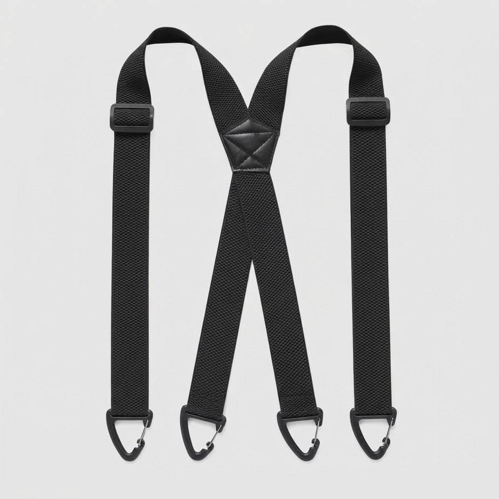 CLIPLOCK – Carabiner Clip Suspenders for a Secure Fit