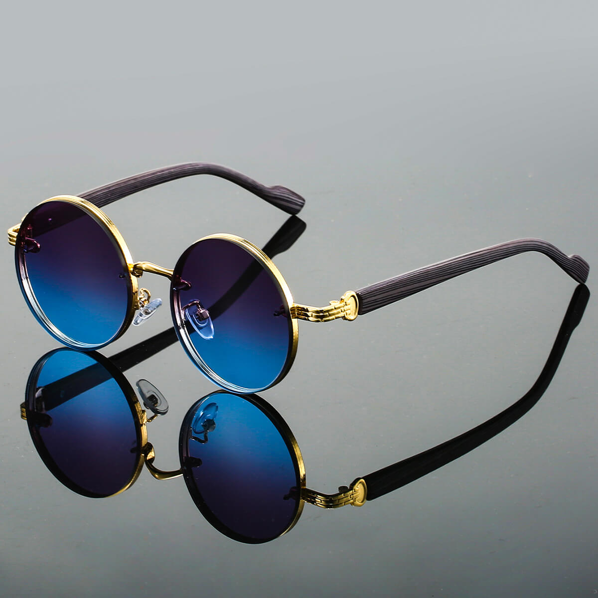 Circle Frame Sunglasses with UV400 Protection for Women & Men – Vintage Style Eyewear for Outdoor Fashion