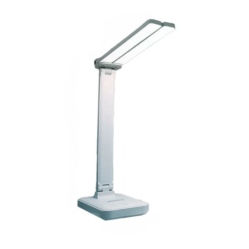Folding LED Desk Lamp with Built-In Phone Stand & USB Charging – 3 Brightness Levels for Study, Work & Reading