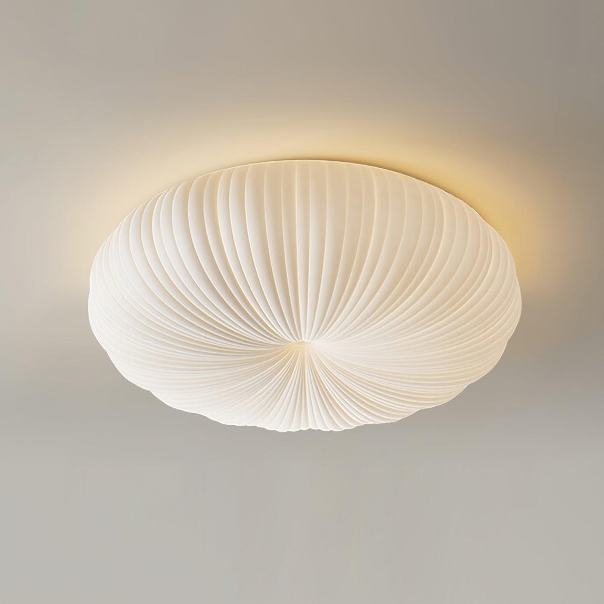 LED Flush Mount Ceiling Fixture White Acrylic 18 in Dimmable Remote Control for Bedroom Living Room Hallway Modern Low Profile Indoor Lighti