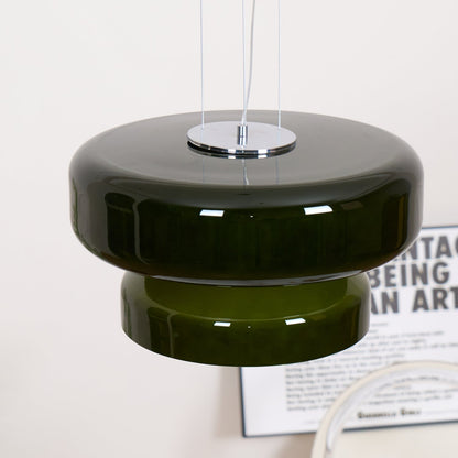 Glass Shade Hanging Light 16 in Chrome Finish Adjustable Cable E27 Socket Kitchen Island Dining Table Pendant Fixture Indoor Ceiling Lightin