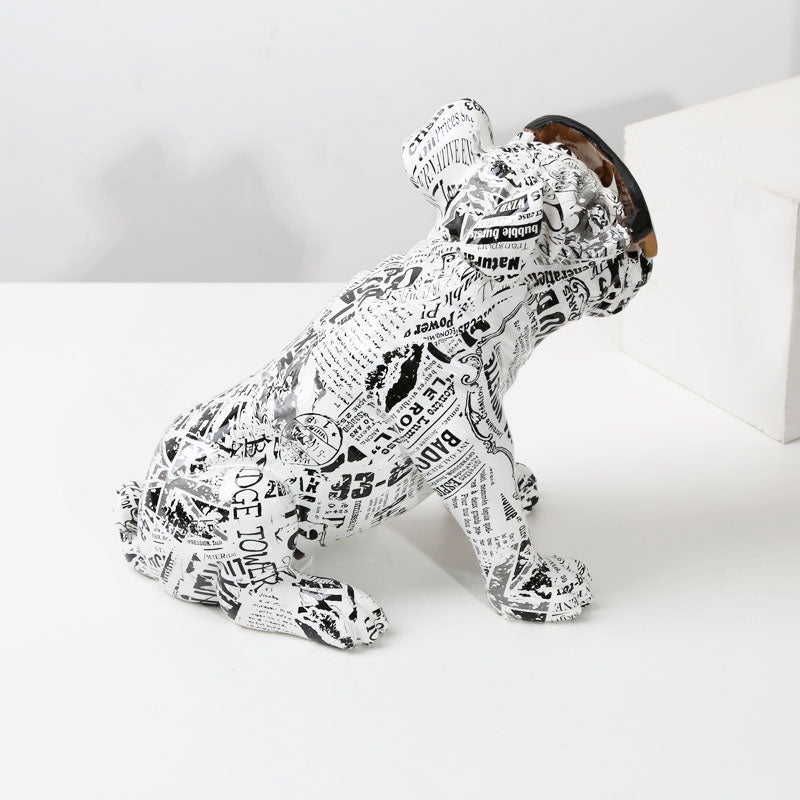 Bold Cool Bully Artwork – Striking Art Piece in Environmentally Friendly Resin for Modern Home Decor