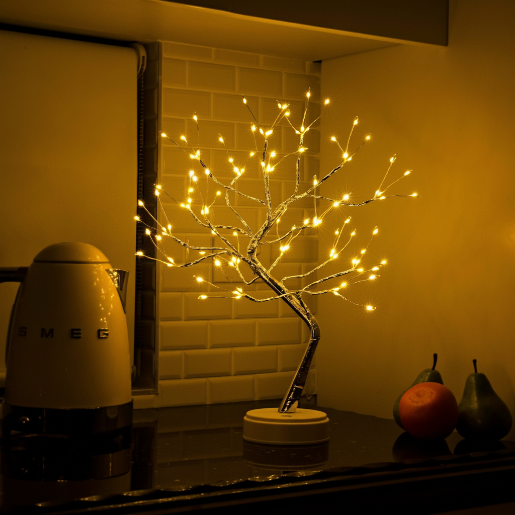 Bonsai Tree | LED Table Lamp with Warm Glow | Nature-Inspired Decor for Cozy Atmosphere