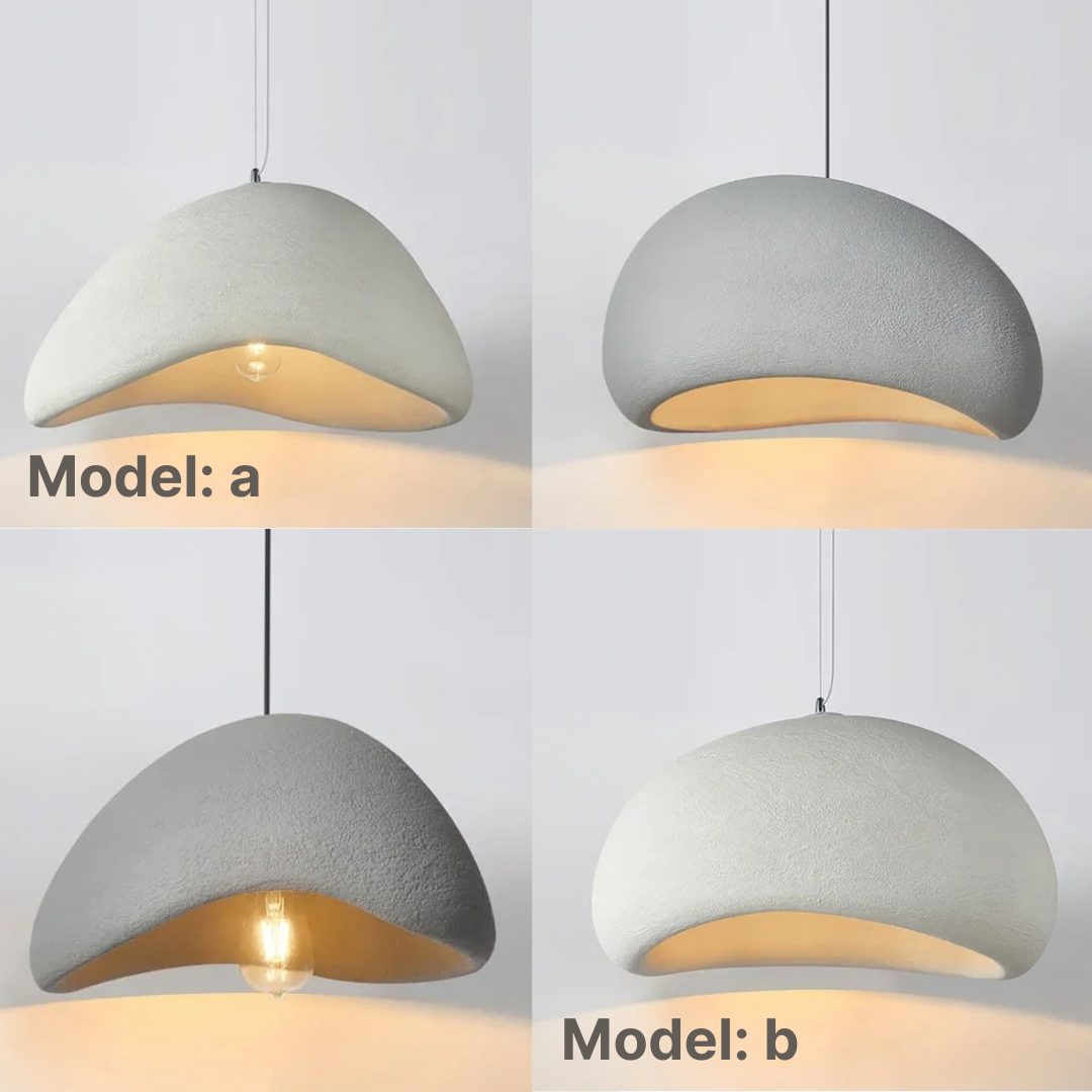 Lámpara colgante nórdica Ortekor | Iluminación de techo de metal y cristal regulable | Altura ajustable para decoración ambiental del hogar