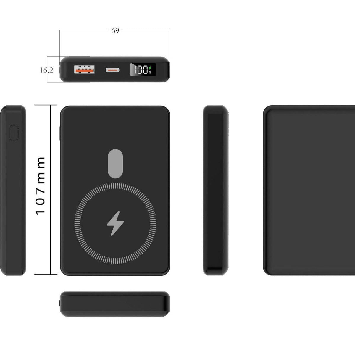 Best Power Bank | Portable Charger with Wireless Induction Charging, Digital LED Display & High Capacity Battery Pack