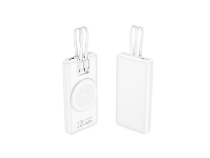 Portable Power Bank with Inductive Charging & Digital Display | Compact Design for On-the-Go Charging